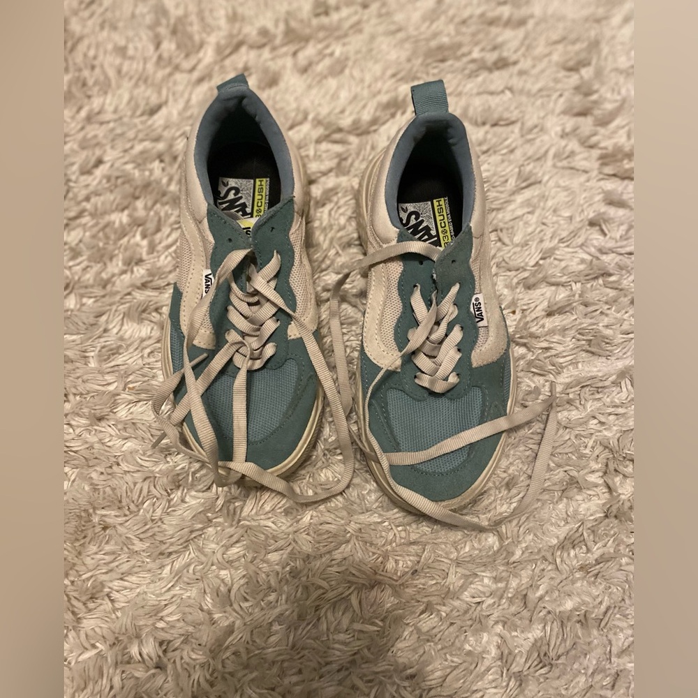 Vans Blue and Cream Casual Shoes